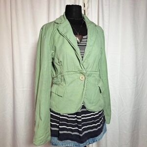 Vintage Luii Sage Green Fitted Jacket / Blazer Size L